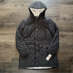 Jones NY Diamond-Quilted Jacket Anorak with Fur Lining NWT (200)